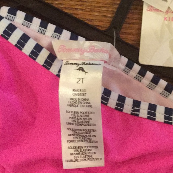 Tommy Bahama 2T Girls swimsuit set - Picture 7 of 7